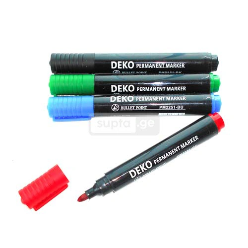 DEKO-დეკო პერმანენტული მარკერი 1*12ც